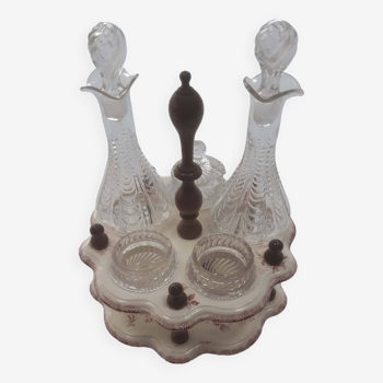 Cruet, vinegar and condiments, old service