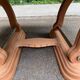 Art Deco extendable dining table, renovated in solid walnut from the 1930s.