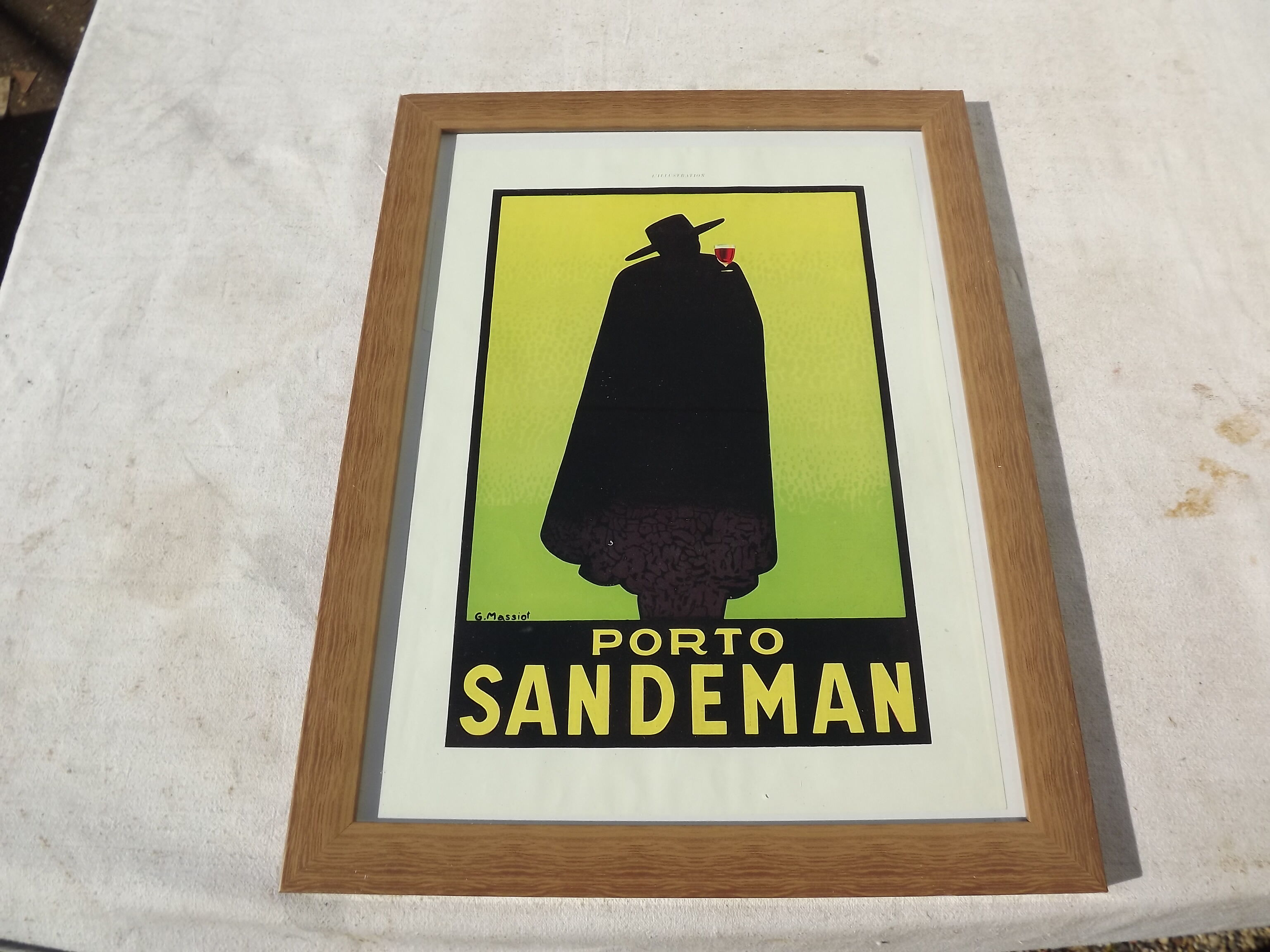 Affiche pub papier Porto Sandeman 1929