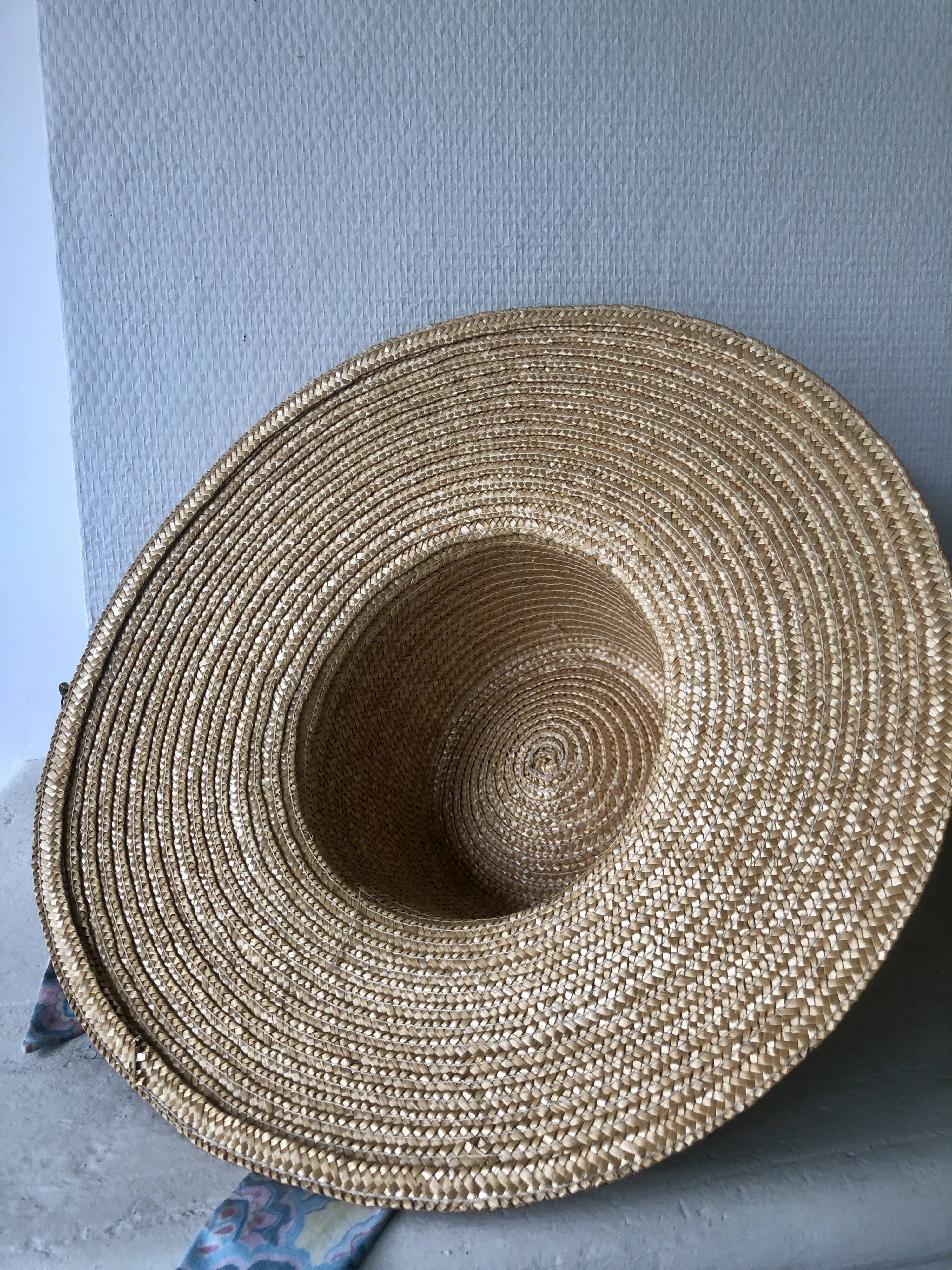 Decorative straw hat