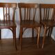 Set of 3 Baumann chairs No. 27 dark beech