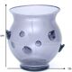 Amethyst Blown Murano Glass Vase with Bugne in the Style of Zecchin
