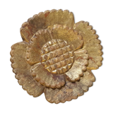 Flower in gilded wood