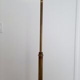 Tripod floor lamp Golden brass, with lampshade