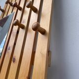 Pine mirror coat rack 1980