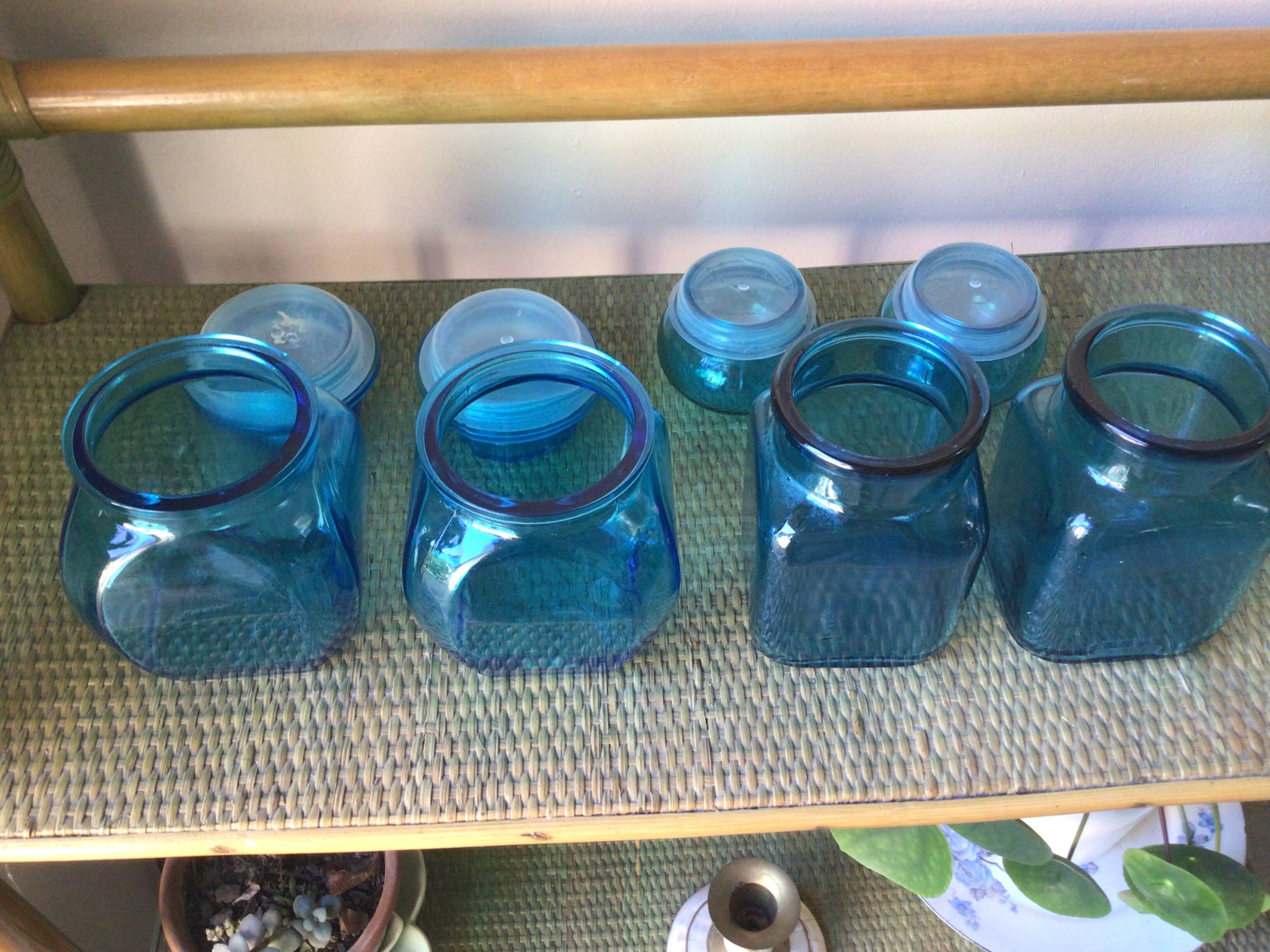 Bocaux bleu turquoise