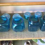 Turquoise blue jars