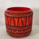 Vase cache-pot rouge signé Roger Capron circa 1960