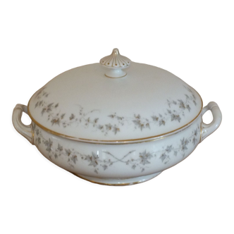 Porcelain vegetable soup tureen from the depot rue Drouot in Paris