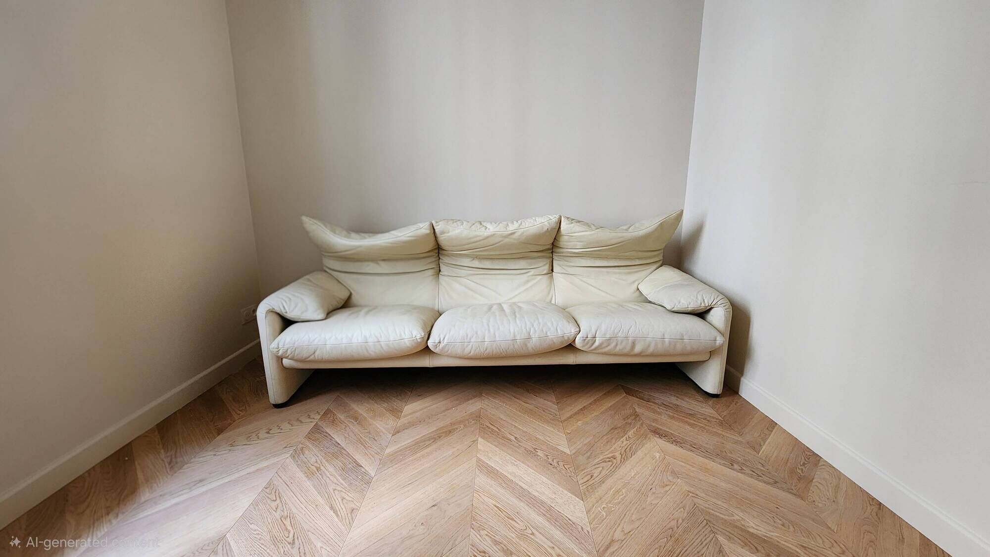 Muralunga for Cassina Leather sofa