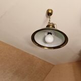 1 set of 2 American Coop 1850 billiard style chandelier