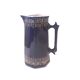 Old Cobalt Blue Earthenware Jug with Enamel Decoration