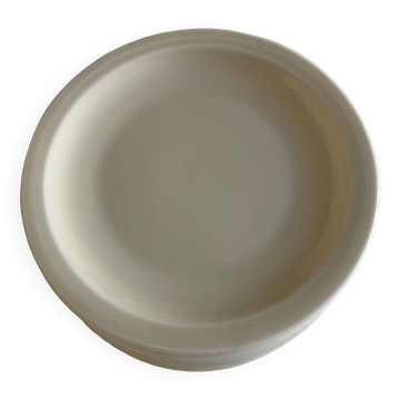 Set de 10 assiettes à dessert Havilland ivoires modernistes 1960