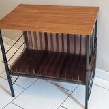 Side table for plexiglass vinyl storage