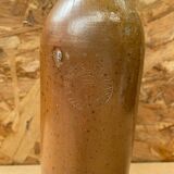 Antique kessel wasser stoneware glazed brown vintage bottle