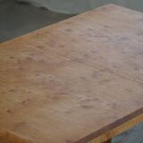 Danish modern birch desk/dining table attributed to Philip Arctander, 1940s.