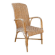 High-backed adult rattan armchair, circa 1960