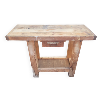Workbench in cabinetmaker's wood or carpentry, 120cms long