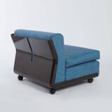 Chauffeuse Amanta tissu bleu - Mario Bellini