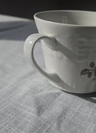 Vintage Pontesa coffee service - 8 cups and saucers - Floral pattern - Perfect condition