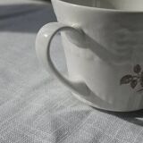 Vintage Pontesa coffee service - 8 cups and saucers - Floral pattern - Perfect condition