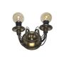 Art Nouveau two-armed wall lamp, Poland, 1970s