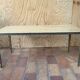 Table basse marbre et laiton