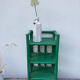 Table de chevet en rotin vert vintage