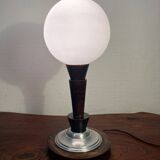 Art Deco opaline globe lamp