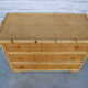 Commode 3 tiroirs bambou et cannage, 1970