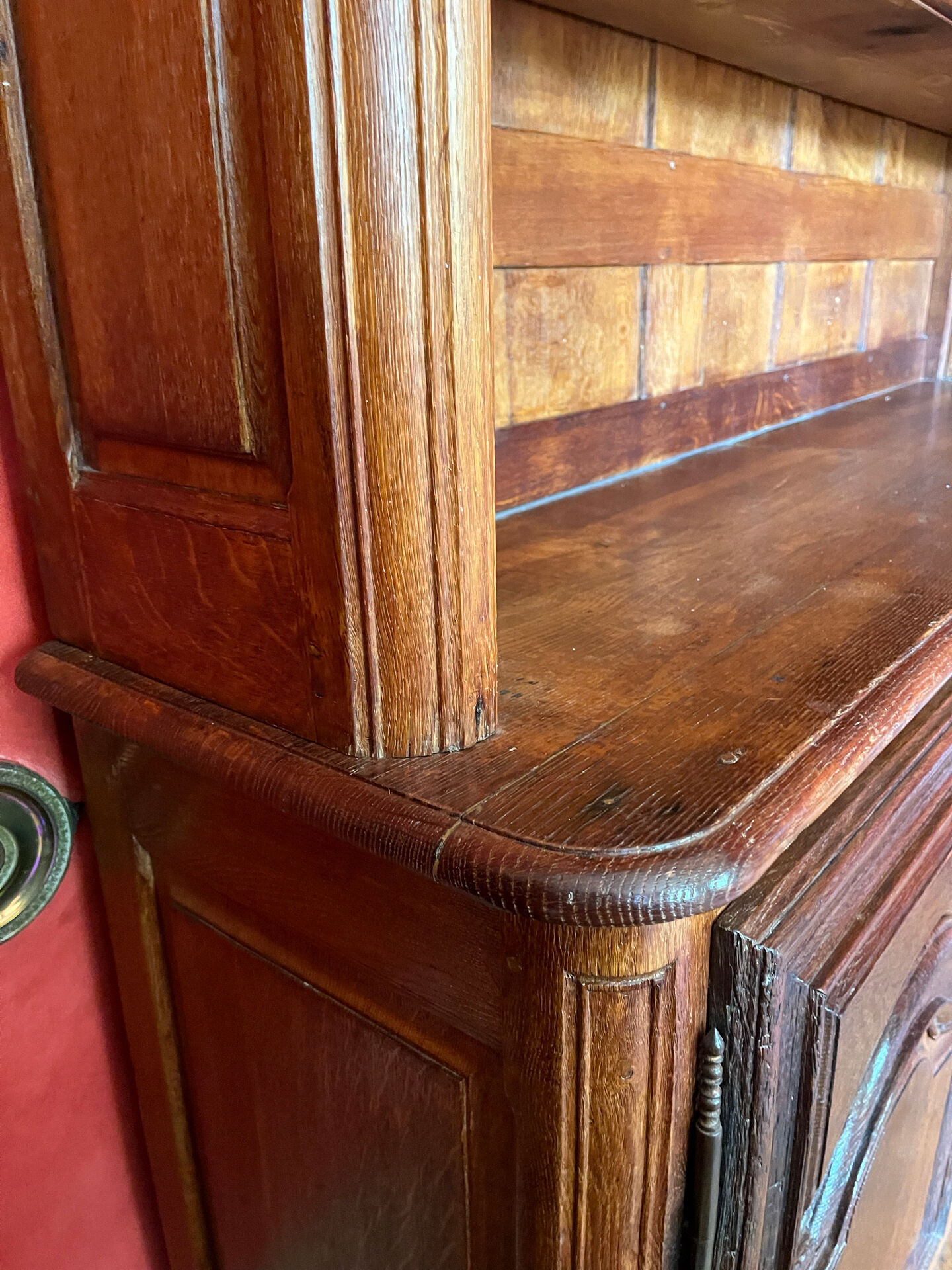 Pair of large oak bookshelves in louis-philippe style