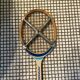 Raquette de tennis bois avec protection métal Zephir vintage