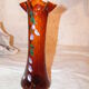 Vase with purple flower patterns