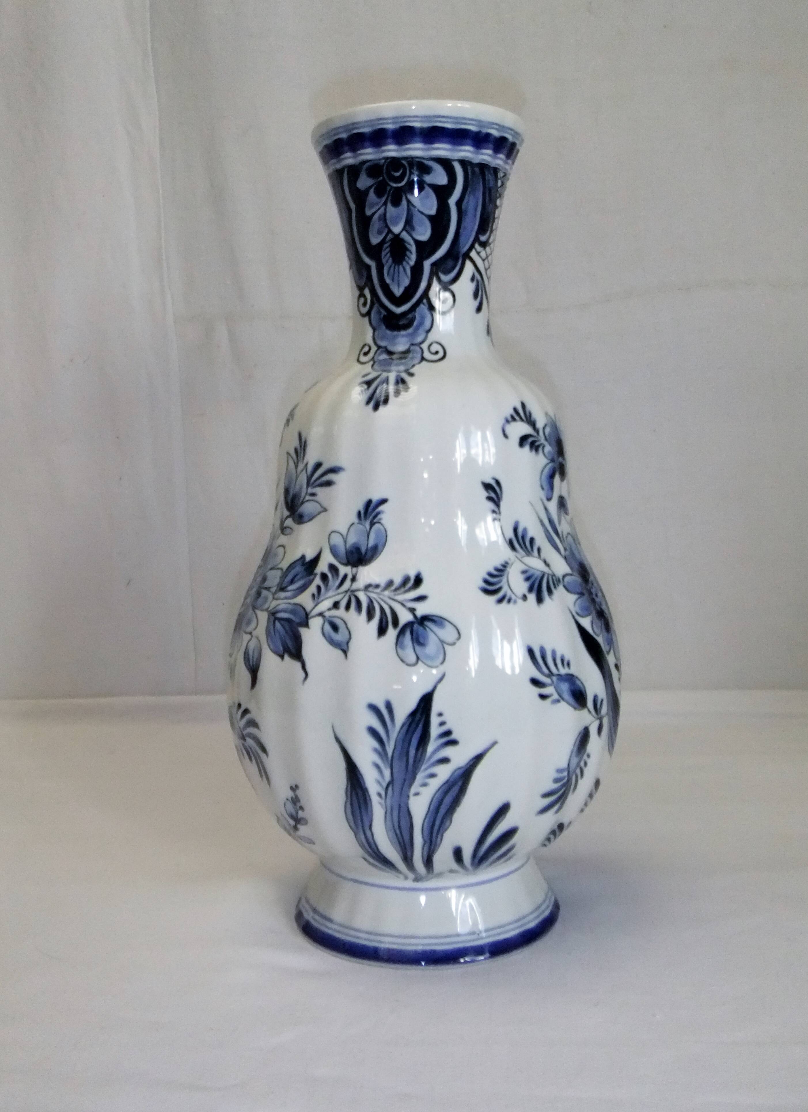 Vintage Delfia ceramic vase 36 cm