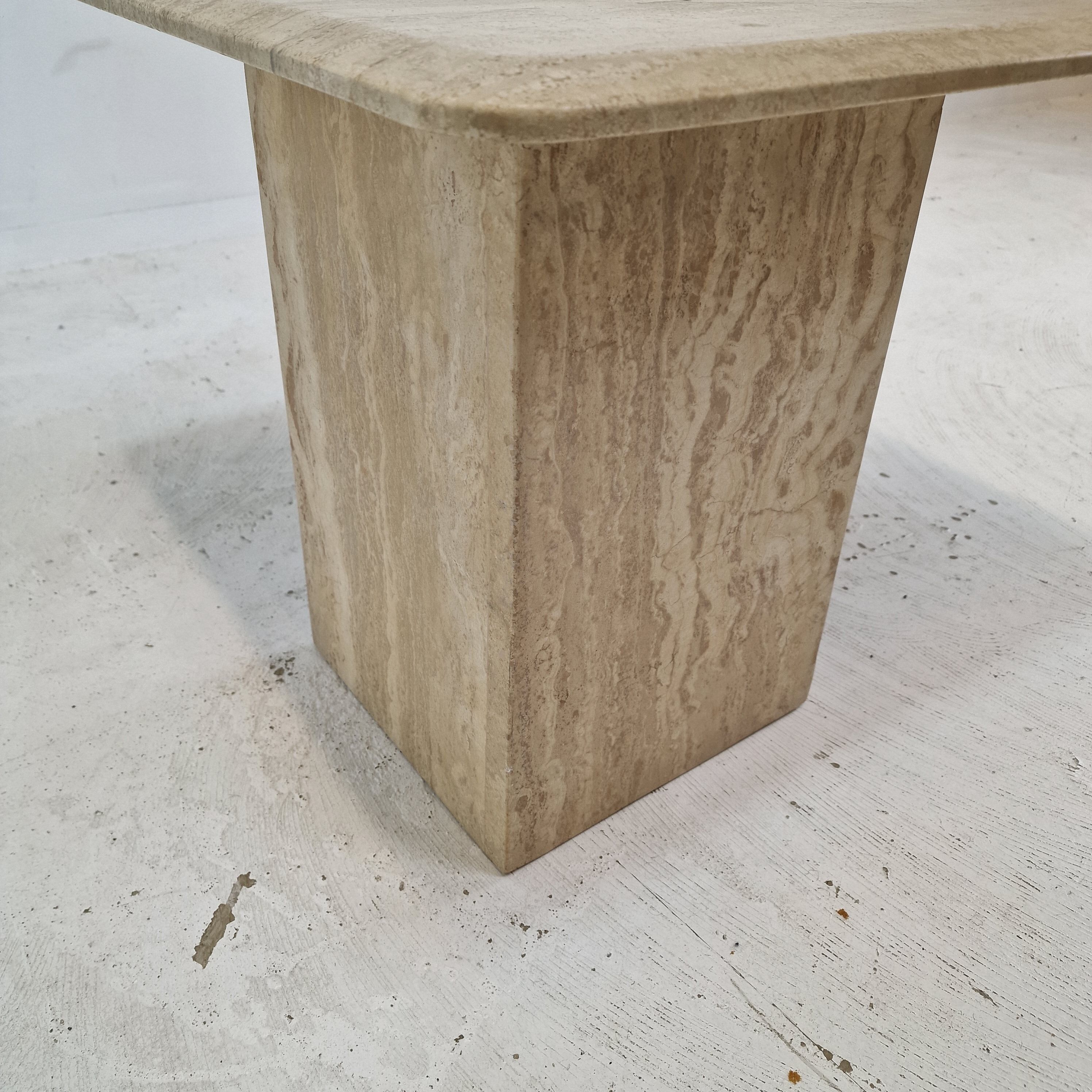 Italian Travertine Coffee Table, 1980's