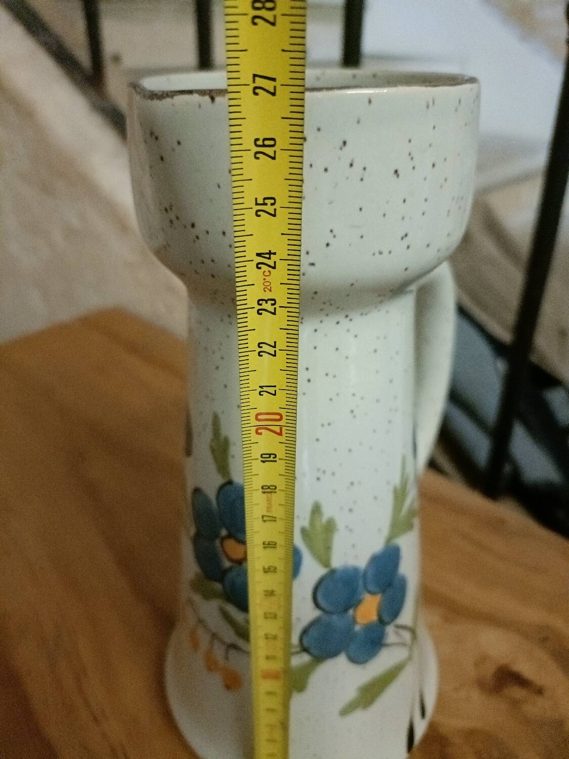 St. Clement blue flower pitcher