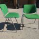 Duo de chaises Castelli DSC106 vert vintage