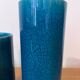 Paire de vases céramique turquoise style Lachenal
