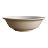 Old white earthenware salad bowl - Digoin