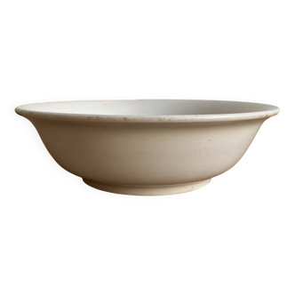 Ancien saladier faïence blanche - Digoin