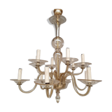 Lustre en verre Italien à 10 lumières