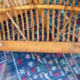 Vintage rattan bed 1 person