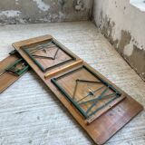 Guinguette table and its 2 benches