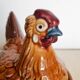Terrine poule vintage, glazed earthenware baking dish