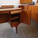 Scandinavian oval desk in teak from the 1960s.