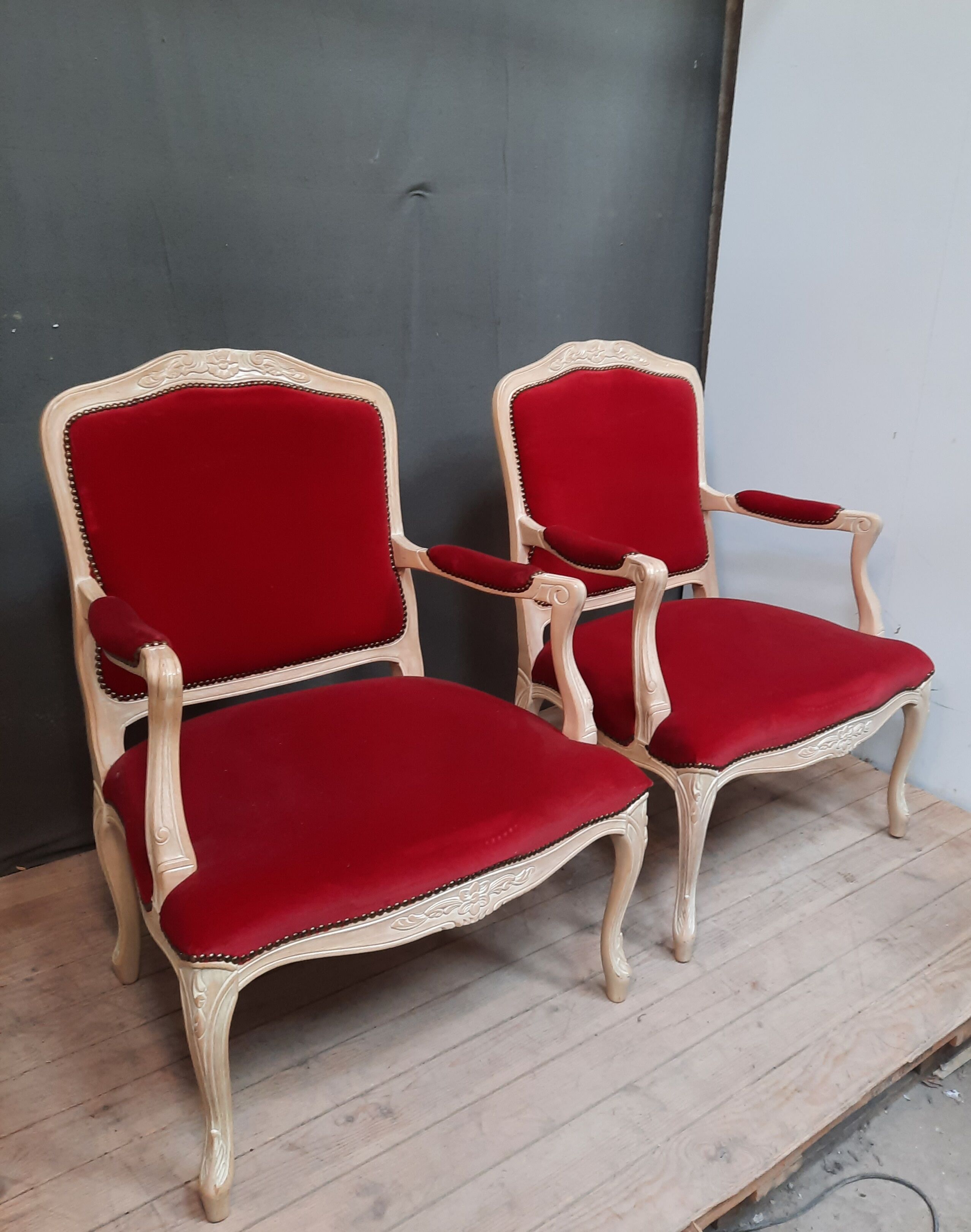 Louis XV style armchairs
