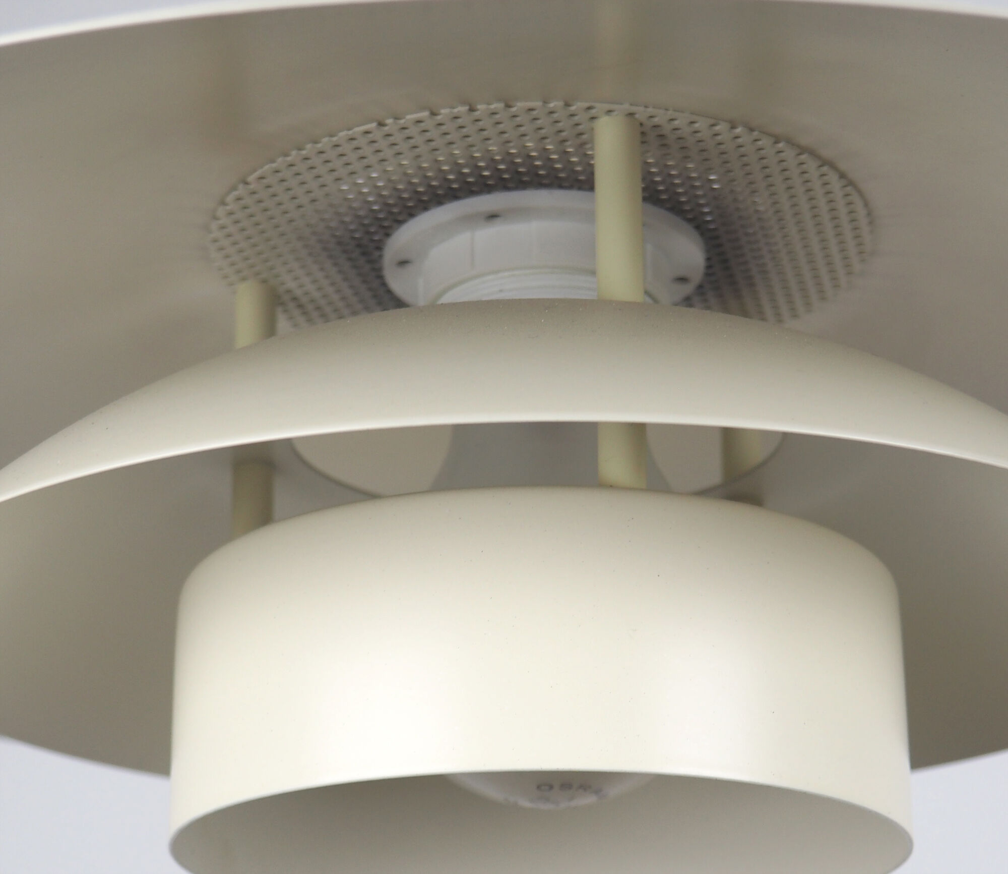 Danish metal hanging lamp 1970