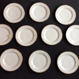 Old dessert plates, mignardises, Limoges porcelain
