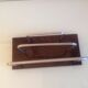 Letter holder in bakelite and chromed metal art deco style / 30s-40s
