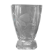 Vase en cristal taillé décor de poissons